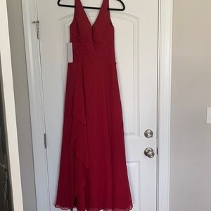 New with tags Azazie  Burgundy dress